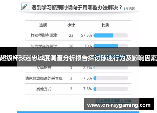 超级杯球迷忠诚度调查分析报告探讨球迷行为及影响因素